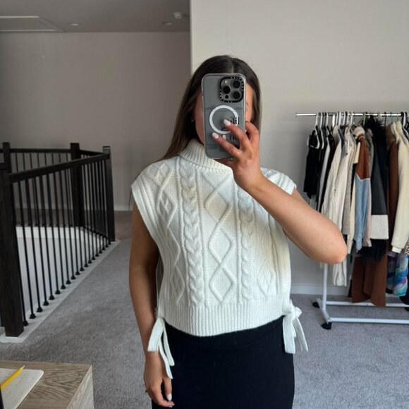 Cider ivory cableknit sweater vest☁️✨ - Picture 8 of 8